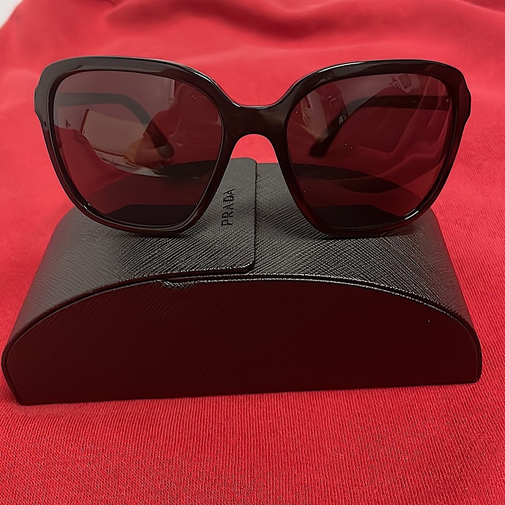 Authentic PRADA Square-Frame Acetate Sunglasses